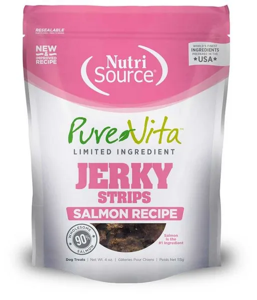 4 oz. Nutrisource Pure  Salmon Jerky - Items on Sale Now